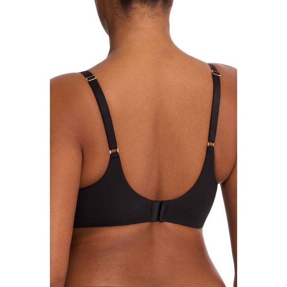 🆕NATORI Love Lace Back Smoothing T-Shirt Bra 36DD #731351 Black - Picture 4 of 9